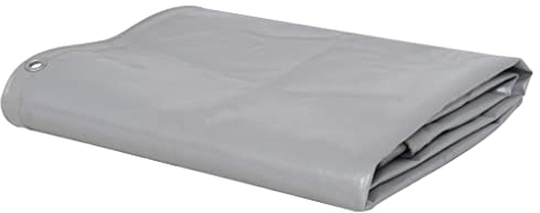 vidaXL Abdeckplane Gewebeplane Schutzplane Bauplane Industrieplane Holzplane Gartenplane Bootsplane BAU Holz Garten Plane 650g/m² 2,5x3,5m Grau