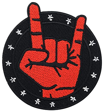 Finally Home Rock Musik Band Finger Bügelbild Patch zum Aufbügeln | Patches, Aufbügelmotive