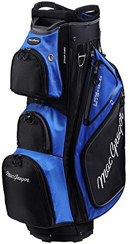 MacGregor Golf VIP Deluxe 14-Way Trolley Bag, 9.5 Top, Black/Blue
