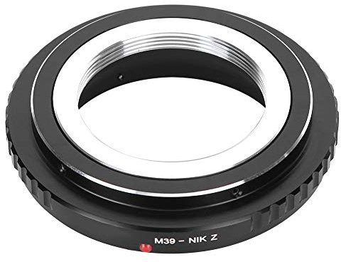 Yunir Anello Adattatore per Obiettivo, Anello Adattatore per Obiettivo in Lega di Alluminio M39 NIK Z per Obiettivo con Attacco Zenit M39 Adatto per Fotocamera con Attacco Z