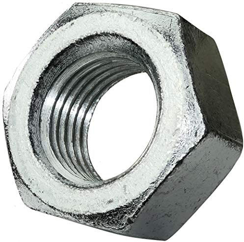 AERZETIX - C45725 - Satz von 5 Sechskantmuttern 6 seiten - metallteile spannen montage - aus verzinktem stahl 8.8 - gewinde M33 metrisch weiblich - heimwerker - DIN 934 - farbe silber