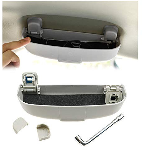 YEE PIN Glasses Holder for XC90 XC60 V90 S90 CC V60 F2 Car Sun Visor Organizer Auto Storage Box organizer glasses case