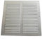 Griglia di ventilazione piatta in alluminio da incasso 25 x 25 cm, facile da installare, altamente resistente, fissaggio con viti (non incluse), rinnovo dell'aria