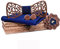 HZQIFEI Noeud Papillon Bois, Ensemble 4 Pièces Noeud Papillon en Bois + Boutons de manchette + Broche + Carré de Poche, Accessoire Mode (Style#05)