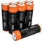 Kruta NiMH Rechargeable AA Batteries, 1.2V 800mAh Rechargeable AA Solar Batteries for Outdoor Solar Lights and Household Devices, Pre-Charged (AA Pack 8)