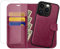 OCASE Hülle iPhone 14 Pro Max [Abnehmbare magnetische Hülle] [Kabelloses Laden] [Displayschutz] [Kartenfach] Handyhülle RFID Schutzhülle Etui Klapphülle Kompatibel für iPhone 14 Pro Max Burgundy