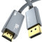 8K@60Hz DisplayPort a Cavo HDMI, 2M, DP 1.4a a Cavo video HDMI 2.1, supporto 8K, 4K@120Hz/144Hz, 2K@240Hz, HDR, Dolby Vision, HDCP 2.3, DSC 1.2a per PC, HP, ASUS, DELL, GPU, AMD, NVIDIA