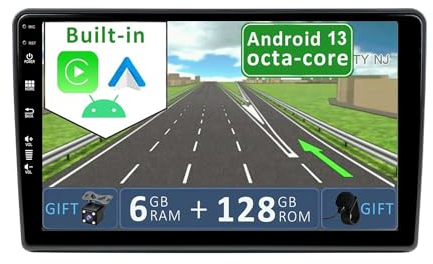 YUNTX Android 14 [6GB+128GB] 2 DIN Autoradio para FIAT Ducato Citroen Jumper Peugeot Boxer-[Integrado CarPlay/Android Auto/DSP/GPS]-IPS 9”Touch Screen-Cámara+Mic-Dab/Control del Volante/Bluetooth 5.0