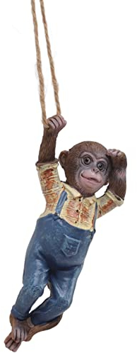 Garten Affe Statue, Nette Simulation Harz Hängen Affe Garten Ornament Im Freien Garten Rasen Terrasse