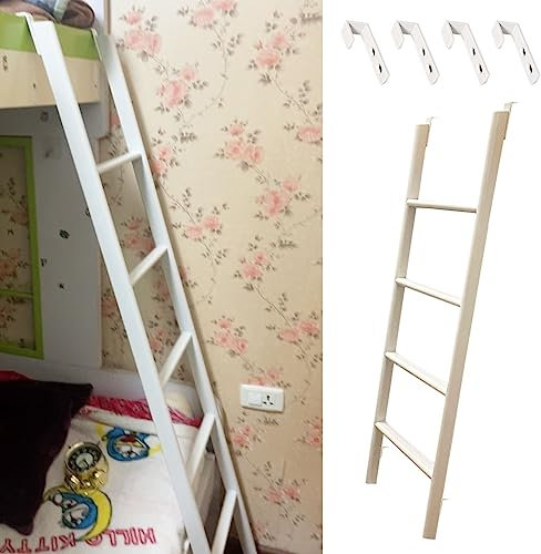 Scaletta Letto A Castello Metallo di Ricambio per Scala A Castello Bianca per Adolescenti Adulti Anziani, Scala del Soppalco del Letto A Castello del Dormitorio del Camper, Scala A Castello per Letti