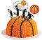 Gyufise 24Pcs Basketball Cake Toppers - Basketball Theme Cake Decoration for Boy's Cake Topper, Sports Theme Baby Shower & Party Decorations