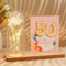 Cadre Photo Rose Éternelle dans Un Bocal, Cadre Photo Fleur Éternelle avec Lumière LED, Idée Cadeau pour Anniversaire Saint Valentin Mariage Petite Amie Femme Maman Couple