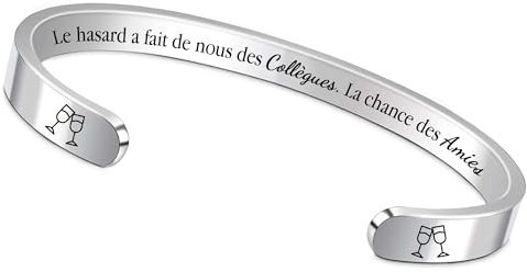 Bracelets Manchettes Citation Gravé Motivationnel Réglable Femmes Hommes Ami Anniversaire Cadeaux Fils Fille Inspirante Bijoux Frère Soeur Graduation Noël Femme Mari Couples Saint-Valentin