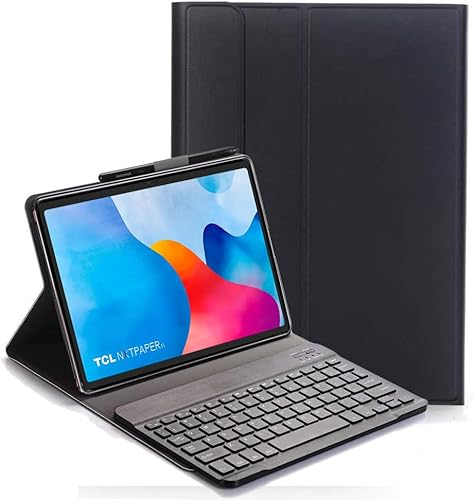 YHFZR Teclado Funda para TCL NXTPAPER 11 Tablet - QWERTY Ultra Slim Teclado Wireless Keyboard Case con Magnético Desmontable Inalámbrico Bluetooth para TCL NXTPAPER 11 Tablet 11 Pulgada, Negro