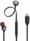 JBL Tune 310C - Wired Hi-Res in-Ear Headphones, Tangle-Free Flat Cable, 3-Button Remote with Microphone (Black)
