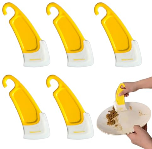 Plstod Spatule Cuisine en Silicone - 5 Pièces Flexibles et Antiadhésives pour Casseroles, Cuisiner, Mélanger et Nettoyer