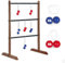 Ladder Toss® | Holz-Geschicklichkeitsspiel für Kinder & Erwachsene | 1 Leiter + 12 Bolas + 1 Schutzhülle | Wurfspiele | Outdoor-Spielzeug | Outdoor Game | Golfbälle | OriginalCorner®