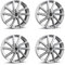 4x Borbet Felgen V 7x19 ET43 5x112 crystal silver kompatibel mit Seat Ateca Tarraco