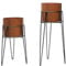 Trendi Set of 2 Planter Pots with Metal Stands, Flower Pots Living Room Decor | Copper/Bronze Plant Pot for Indoor/Outdoor Flower pot Plant Herb | Garden Container | Organizer decor (Modern Design)