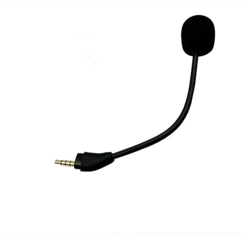 Yaowanguan Cloud III Mikrofon,Mic Ersatz abnehmbar 3.5 mm Game Boom Geräuschunterdrückung Mikrofon mit Schaumstoff für HyperX Cloud III Wireless – Gaming Headset(Schwarz)