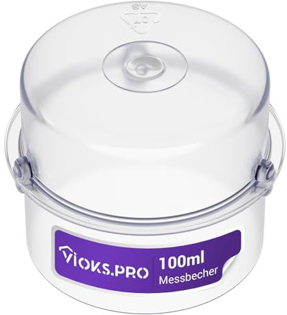 Viоks.pro Verre doseur en plastique de rechange 100 ml pour Vоrwerk Thеrmomix - Petit gobelet doseur en plastique - Accessoire pour robot de cuisine TM5 TM31 TM21 TM3300 - Pièces de rechange Thеrmomix
