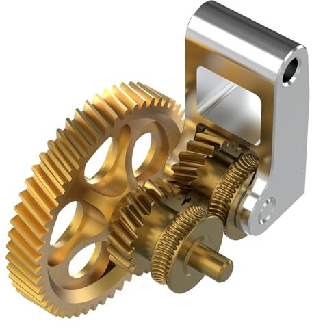 BIQU Panda Claw, Extruder-Zahnrad für Bambu-Lab X1C P1P P1S 3D Drucker, Golden RNC Nano-beschichtetes Extruder-Zahnrad, Glatterer und Gleichmäßigerer Fluss, Längere Lebensdauer