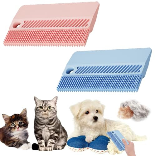 XPEX 2 Pezzi Levapelucchi Manuale,leva pelucchi,Elimina Pelucchi Pilling,Portable Togli Pelucchi,Leva Peli Animali per Vestiti, Divani,Tappeti Doppia Faccia Rimuovi Peli Animali