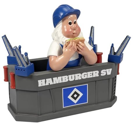 HSV Hamburger SV Gartenzwerg Zwerg ** Trockendock ** in 22,5 x 13,2 x 19,7 cm