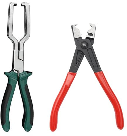 Alicates para Abrazaderas de Manguera, Alicates de Línea de Combustible, Alicate Abrazaderas Coche, Alicates para Tubos de Combustible, Alicates de Cuello Tipo R,Alicate de Alimentación de Combustible