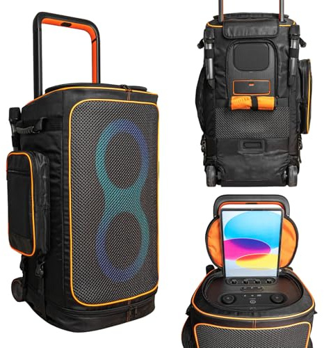 Baomaeyea Schutzhülle für JBLPartyBox 520, stoßfest (520-Schwarz) | Lautsprecher-Aufbewahrungstasche, kratzfest und staubdicht, tragbare Tasche, als Rucksack nutzbar, für Reisen, Zuhause