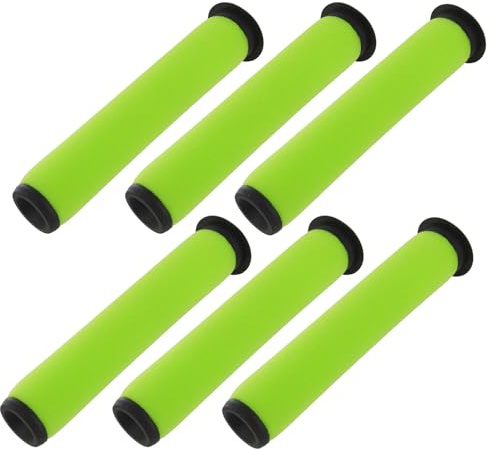 Stick Filter (6 Pack) Compatible for Gtech AirRam MK2 and MK2 K9 Cordless Vacuum Cleaner Washable Reusable Replacement Filter Spare Part Vacuum Filtration System and Bissell Air Ram Assembly Cone