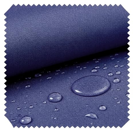 novely® OXFORD SUNSET 420D - UV-Beständiger Polsterstoff - Wasserdichter Outdoor-Stoff - Polyester Möbelstoff - Pflegeleichte Meterware 1lfm | Farbe: 80 Dunkelblau