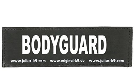 JULIUS K-9 162LR-K-35282 Klettaufschrift, Bodyguard, klein, schwarz