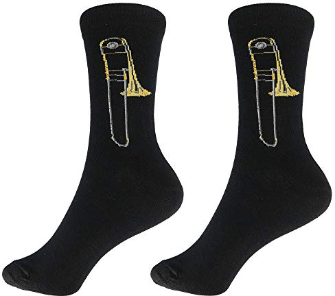 mugesh Musik-Socken Posaune (43/45) - Schönes Geschenk für Musiker
