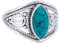 mantraroma Damen Ring Silber mit Stein Türkis Edelstein türkis ausgefallen verspielt