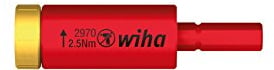 Wiha Adaptador de par de apriete easyTorque electric para slimBits y soporte slimVario® en blíster 2.0 Nm (41342)