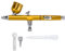 Schwerkraft Feed Airbrush Pistole, Schwerkraft Dual Action Airbrush Set, 0,3 mm Schwerkraft Airbrush Pistole Spritzpistole Kunst Tattoo Farbe Nagel Kuchen Dekoration Werkzeuge(golden)