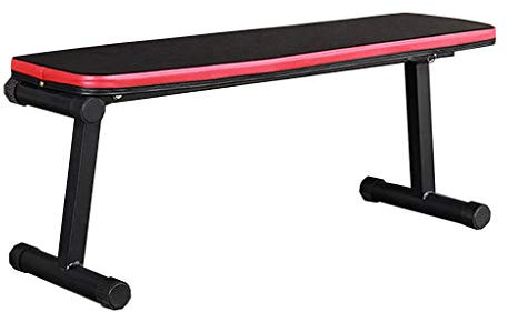 Hantelbänke Multifunktions Multifunktionales Fitnessgerät Rückenbrett Haushaltshilfen Klappbarer Fitnessstuhl Bankdrücken (Color : Black, Size : 110 * 31 * 41cm)