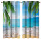 goodbath Beach Curtains, Tropical Palm Ocean Sea Blackout Curtains for Bedroom Living Room Nursery,2 Panels, 46 x 54(117x138cm) Drop