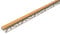 Dalsys Übergangsprofil Abschlussprofil 100cm für 8mm Belagsstärke, zum Einfliesen, aus Aluminium, Buche