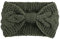 Oblique Unique® Damen Stirnband Haar Band für den Herbst Winter Ohrenwärmer Haarschmuck Kopfbedeckung Zopfmuster Einheitsgröße (Grün)