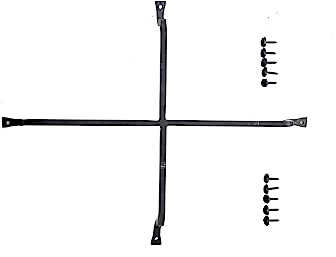 The Rustic Express Speakeasy Door Iron Grill - Decorative Iron Bars for Peephole and Door Viewer, Grill for Window - Home, Office, & Wine Cellar Hardware Gate - 19-1/2 x 15-1/2