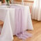 CHUQING Tischläufer Lila Chiffon Tischband 70cmx3m Tischdeko Hochzeit für Geburtstage,Kommunion,Feier,Party