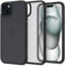Spigen für iPhone 15 Plus Ultra Hybrid Hülle [Anti-Yellowing] Case Handyhülle Schutzhülle Cover Transparent Durchsichtig Dünn Slim -Frost Black