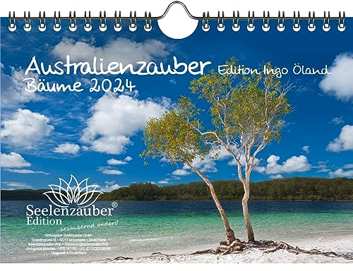 Australienzauber Bäume - Edition Ingo Öland DIN A5 Wandkalender für 2024 Baum Bäume Wald Natur - Seelenzauber