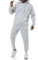 Redbridge Ensemble de jogging élégant pour homme - Sweat à capuche et pantalon de jogging de qualité supérieure - Coupe ample, Gris mélangé, S