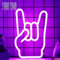 CooPark Rock and Roll Neon Sign, LED Art Wall Decor Neon Light with USB Powered, Studio Music Lover Party Bar Bedroom Decoration, Creative Gifts for Birthday Christmas Thanksgiving Friend Children
