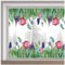GORGECRAFT 116x38cm Große Fensteraufkleber Mit Tulpenblumen Doppelseitig Fensteraufkleber Mit Naturblumen Frühlingsfensteraufkleber Statische Vinylfolie Für Glasschiebetüren Verhindert Vogelschlag
