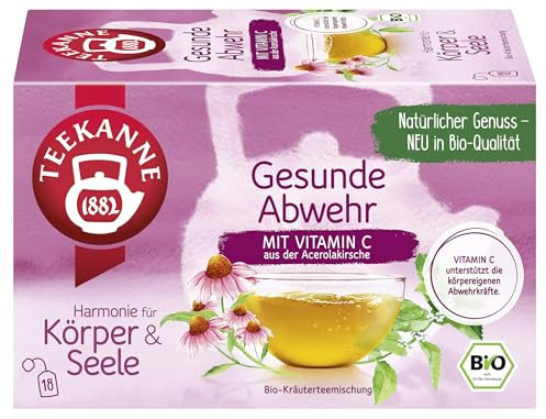 TEEKANNE Gesunde Abwehr Bio-Kräutertee, 10 Packungen x 18 Beutel (10x 36g)