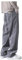 SRZYMJ Herren Fleece-Hose mit Taschen, Offener Unterseite Trainingshose Jogginghose Herren Winter Cordhose Herren Loose Fit Gürtel Für Wanderhose Skihose 164 Kurze Baumwollhose Herren Grey L